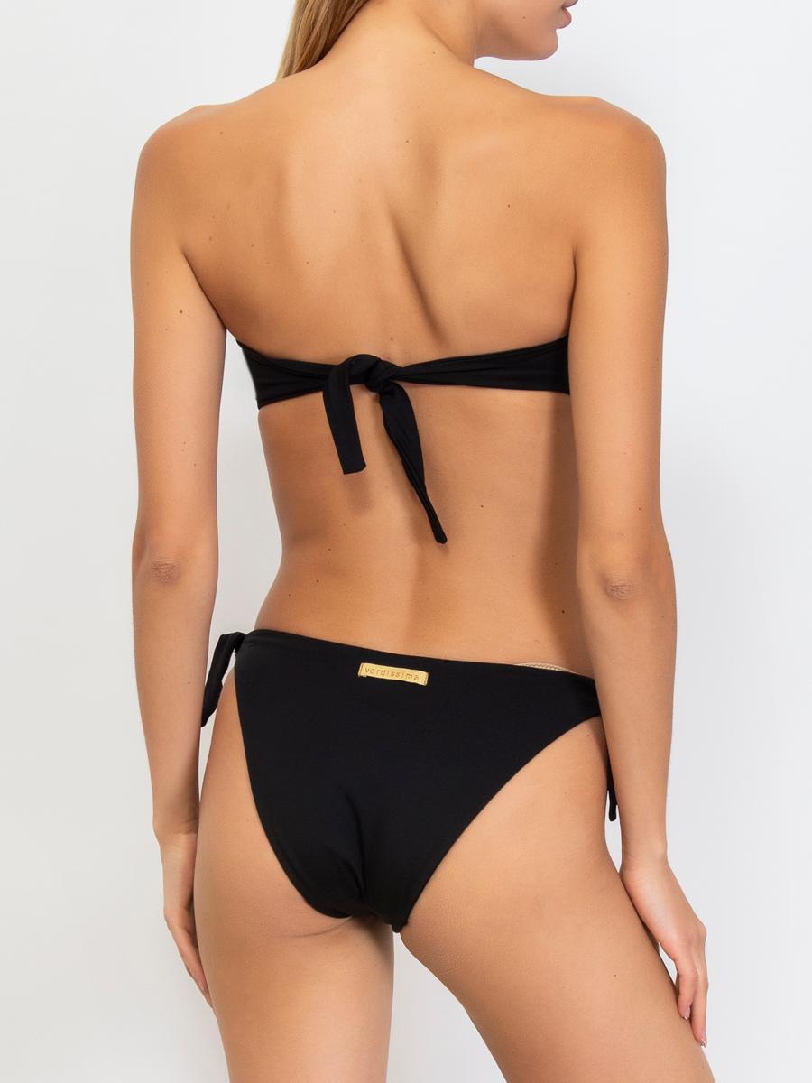 Bikini Fascia con Coppe Imbottite e Slip Annodato Verdissima Bikini Fascia