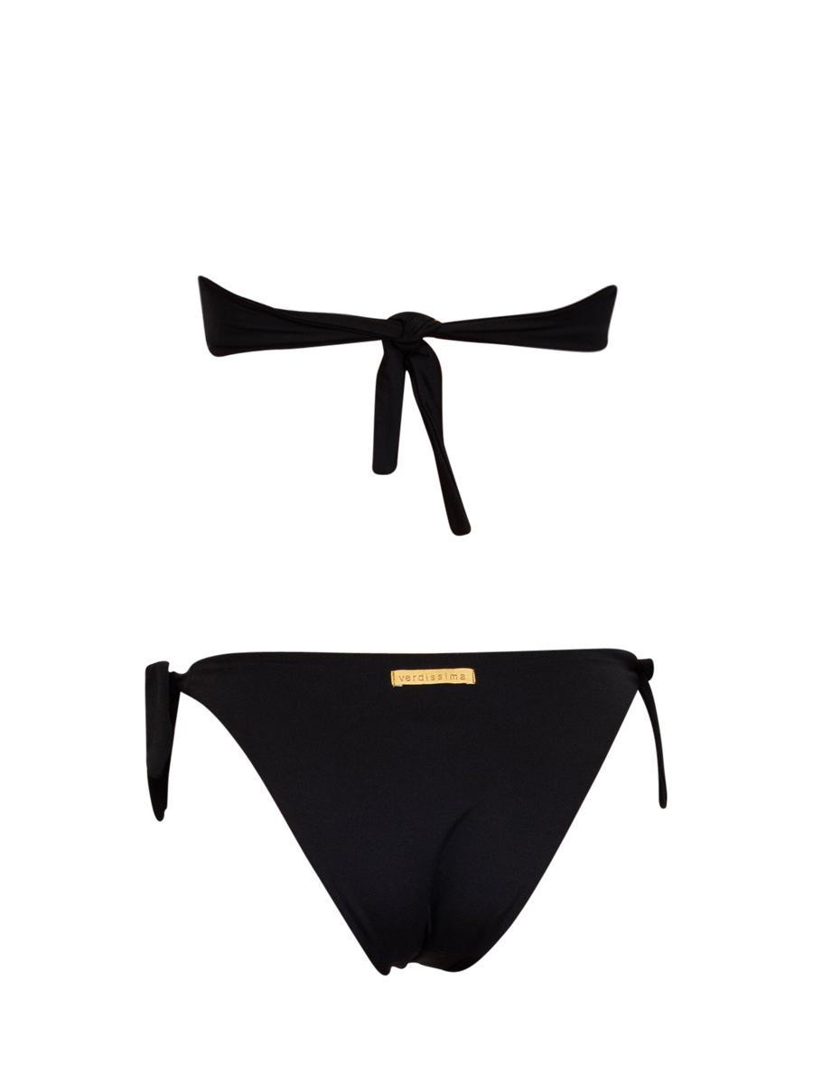 Bikini Fascia con Coppe Imbottite e Slip Annodato Verdissima Bikini Fascia