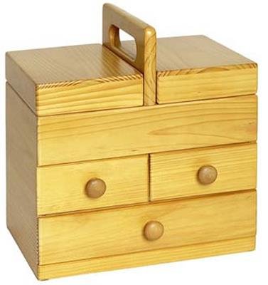 Portalavori legno chiaro 27,5x17,5x29,5 cm Stafil Portalavori