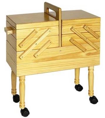 Portalavori legno chiaro 43x20x52 cm Stafil Portalavori