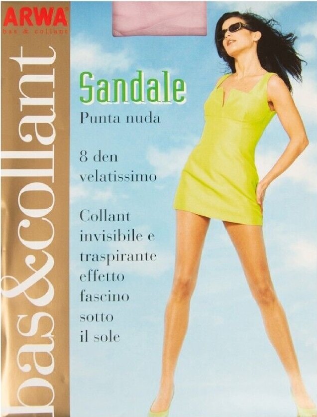 SANDALE COLLANT 8 DEN VELATISSIMO ARWA Collant