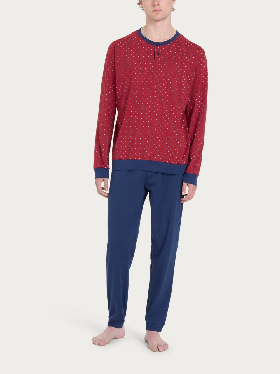 Camicia Da Notte Uomo Manica Corta – Morbido Modale, Scollo A V, Pigiama Leggero