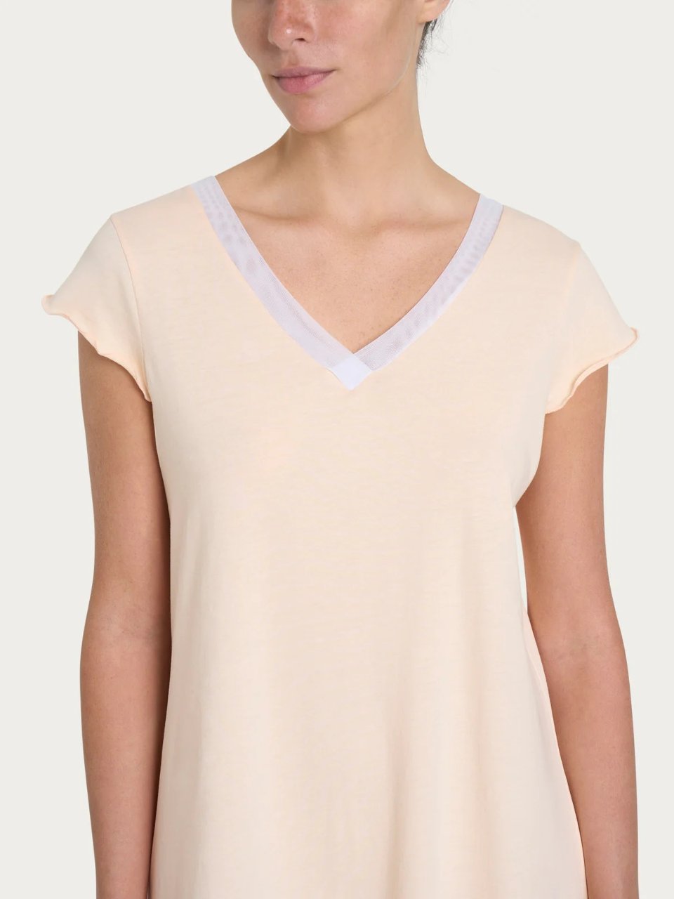 CAMICIA MC SCOLLO V -RAINBOW- Ragno camicia da notte donna