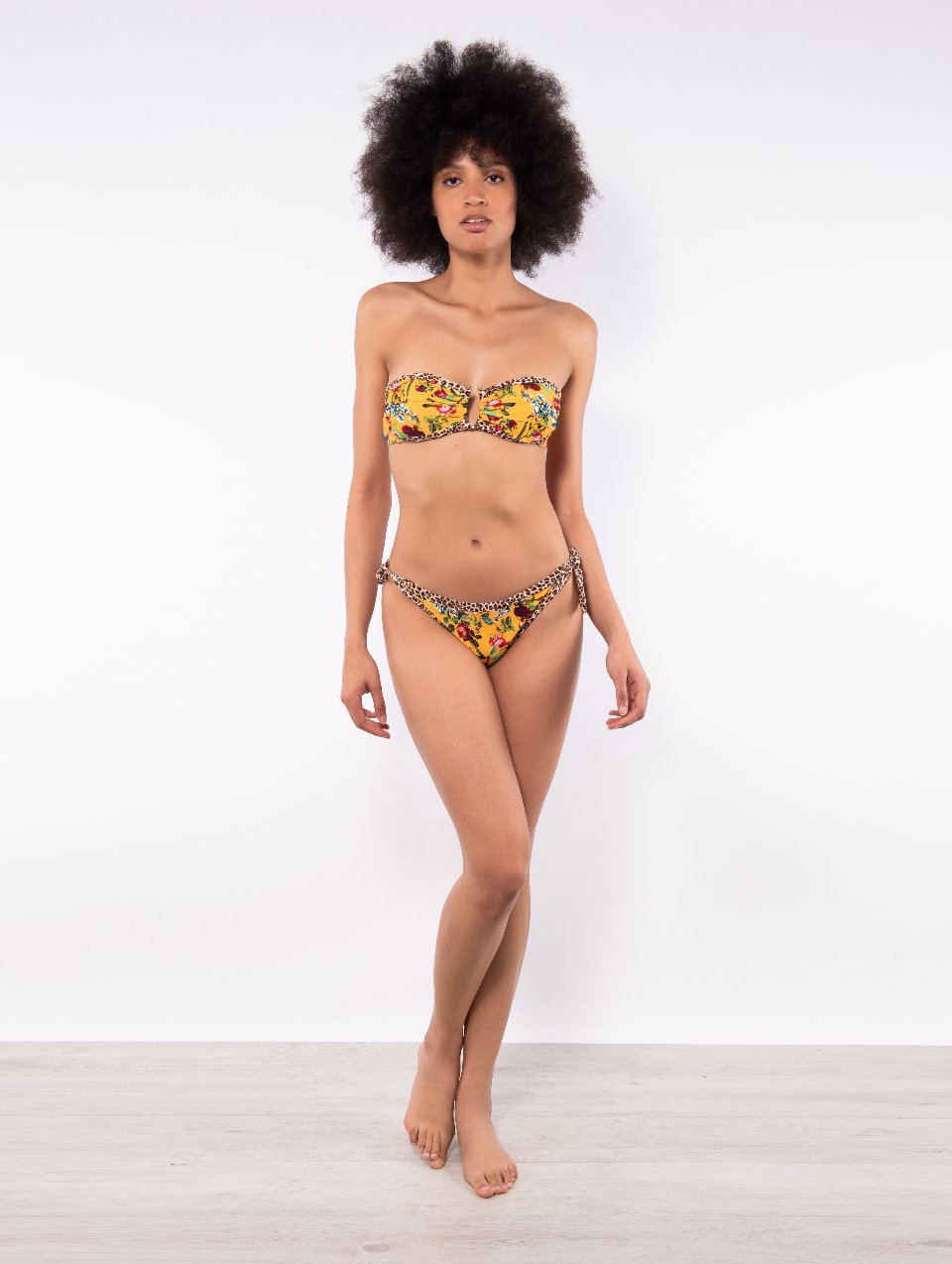 Fascia coppe estraibili + Slip annodato Verdissima Bikini Fascia