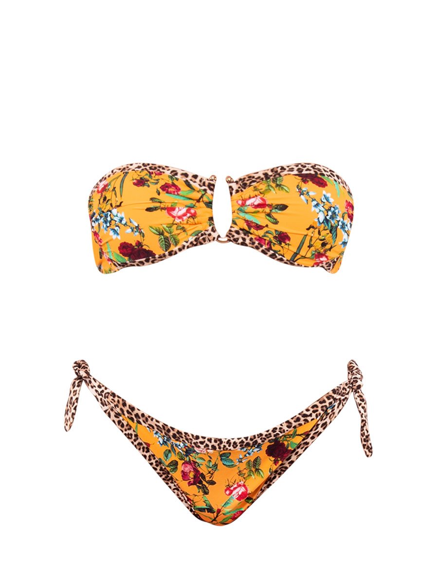 Fascia coppe estraibili + Slip annodato Verdissima Bikini Fascia