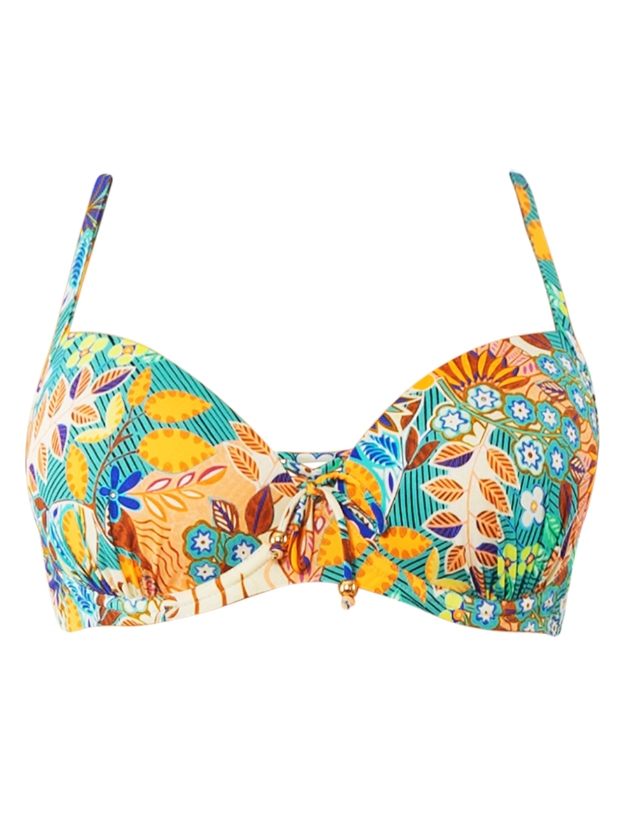 Reggiseno coppa e ferretto + Slip coulisse Verdissima Bikini Coppa