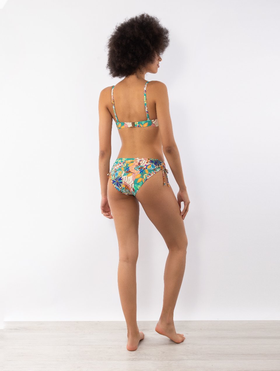 Reggiseno coppa e ferretto + Slip coulisse Verdissima Bikini Coppa