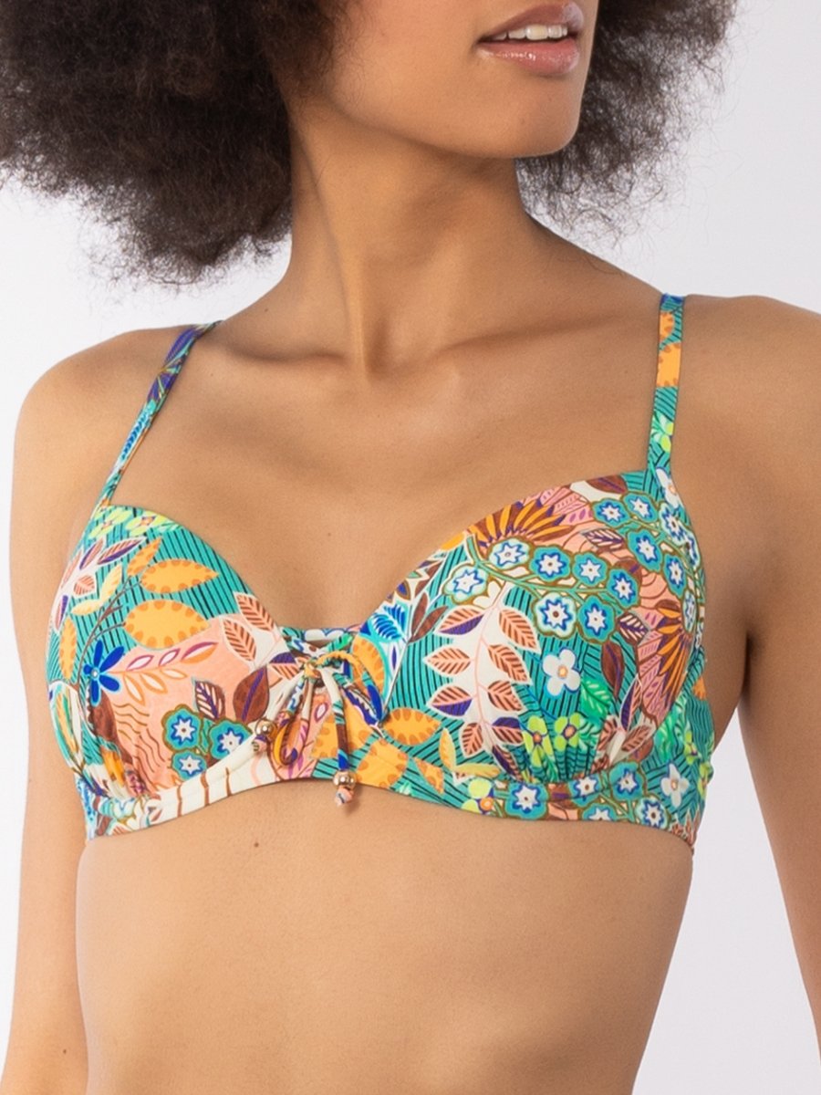 Reggiseno coppa e ferretto + Slip coulisse Verdissima Bikini Coppa