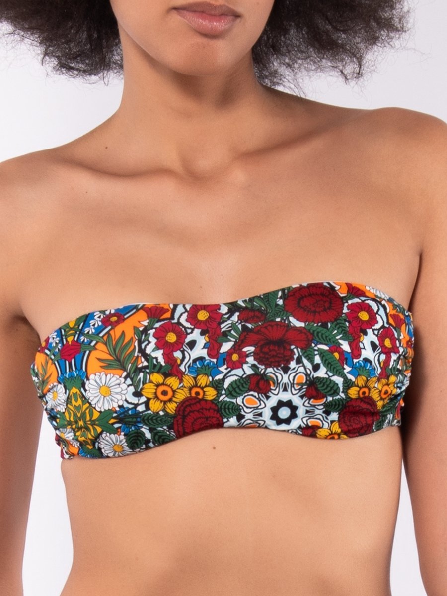 Fascia con coppa estraibile + Slip coulisse Verdissima Bikini Fascia