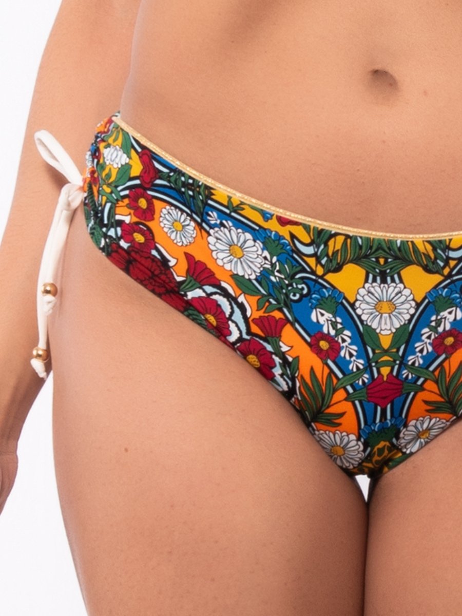 Fascia con coppa estraibile + Slip coulisse Verdissima Bikini Fascia