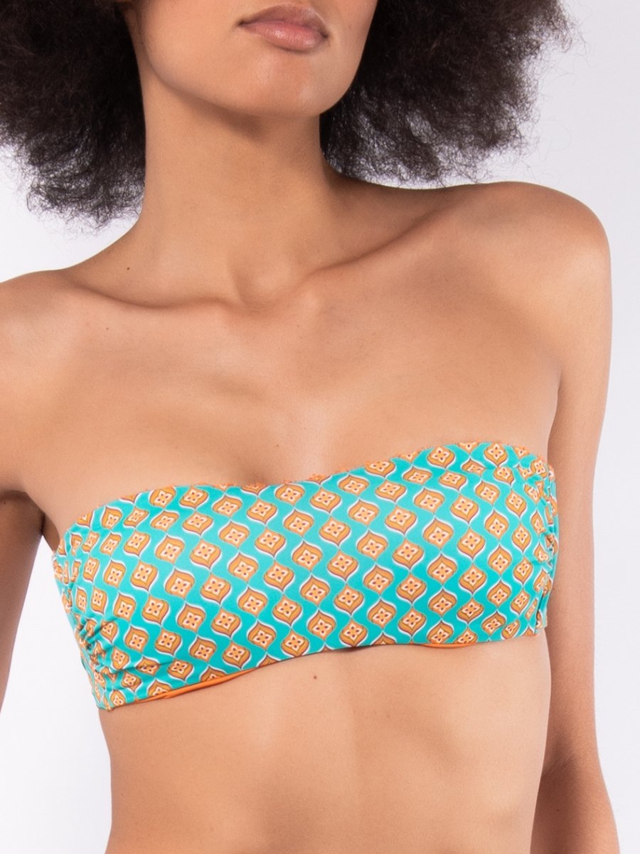 Fascia coppe estraibili + Slip coulisse Verdissima Bikini Fascia
