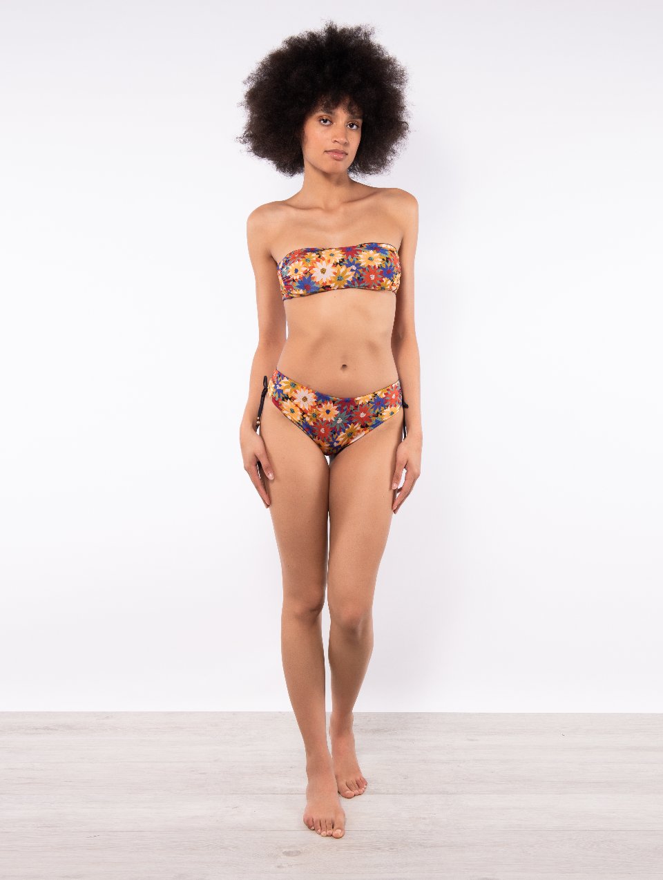 Fascia coppe estraibili + Slip laccetti Verdissima Bikini Fascia