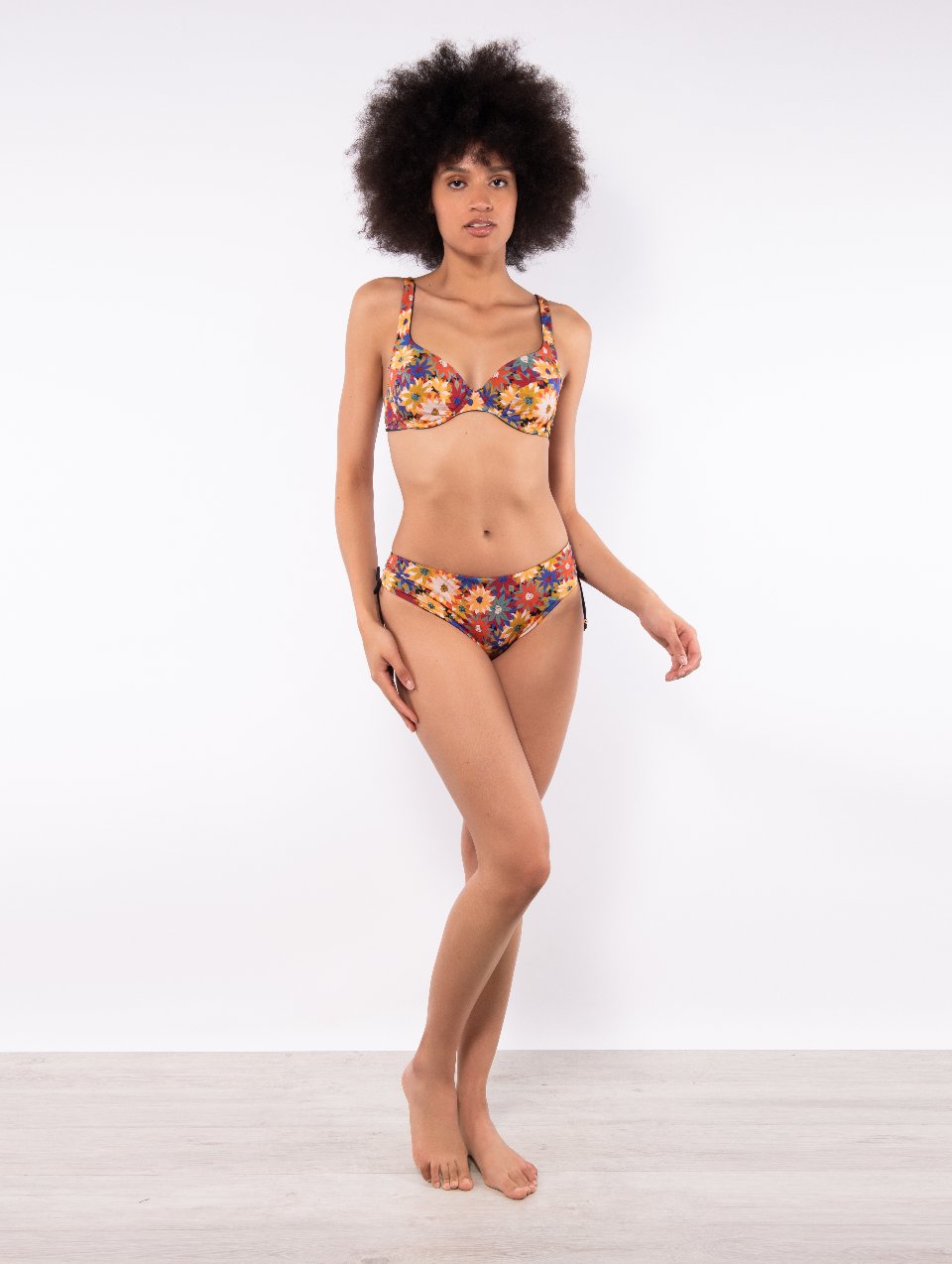 Reggiseno francese con coppa estraibile + Slip coulisse Verdissima Bikini Coppa