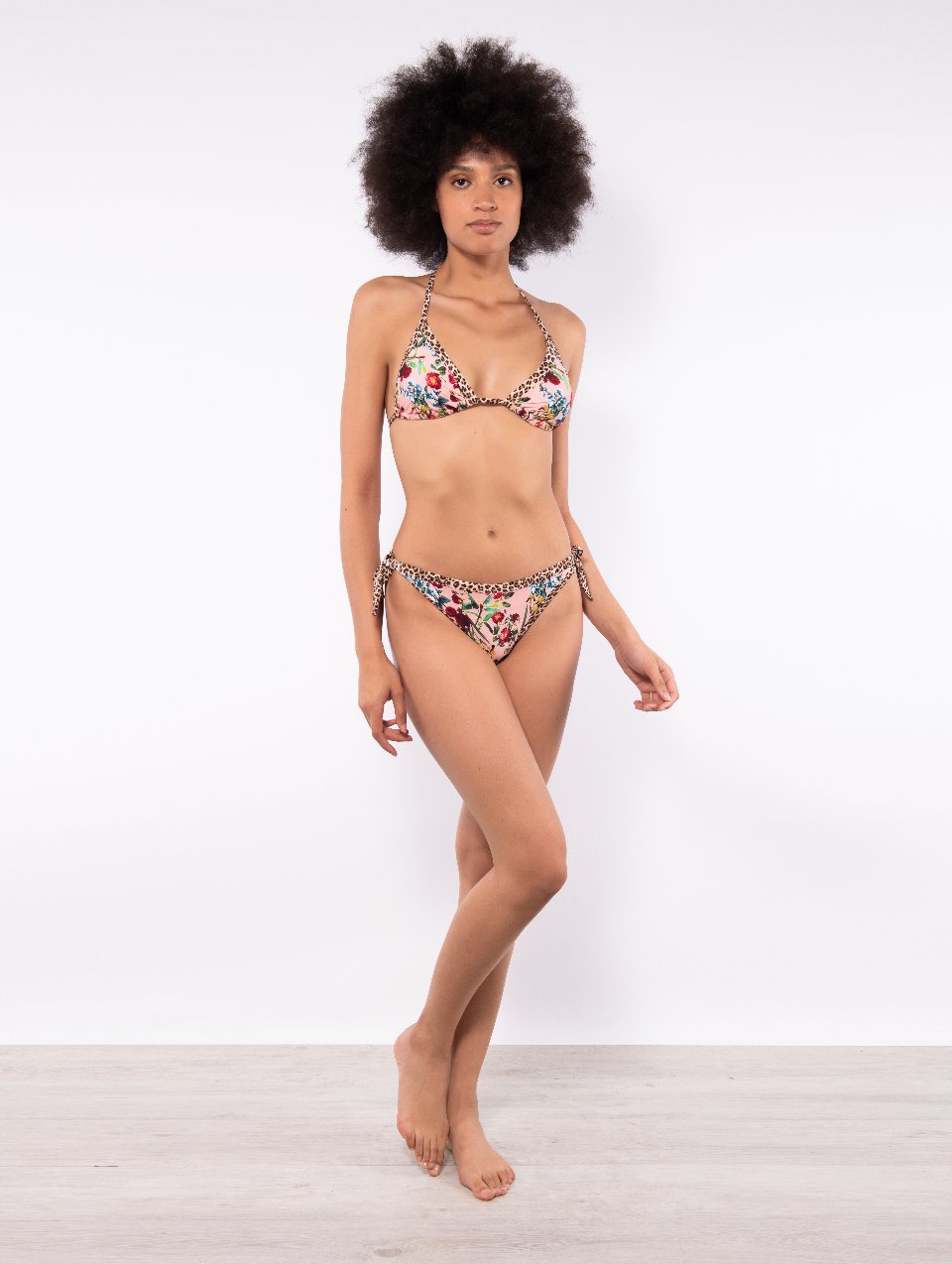 Triangolo coppe estraibili + Slip annodato Verdissima Bikini Triangolo