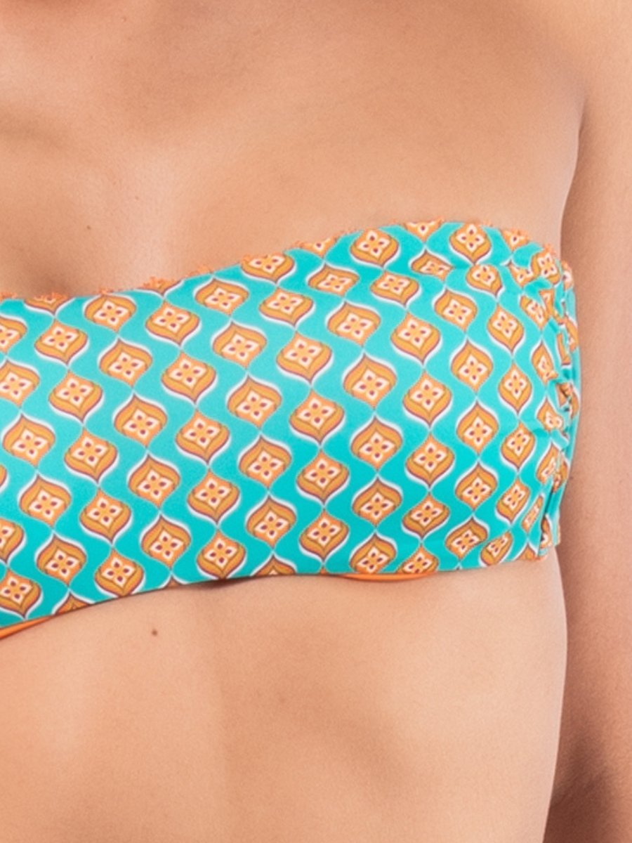 Fascia coppe estraibili + Slip coulisse Verdissima Bikini Fascia