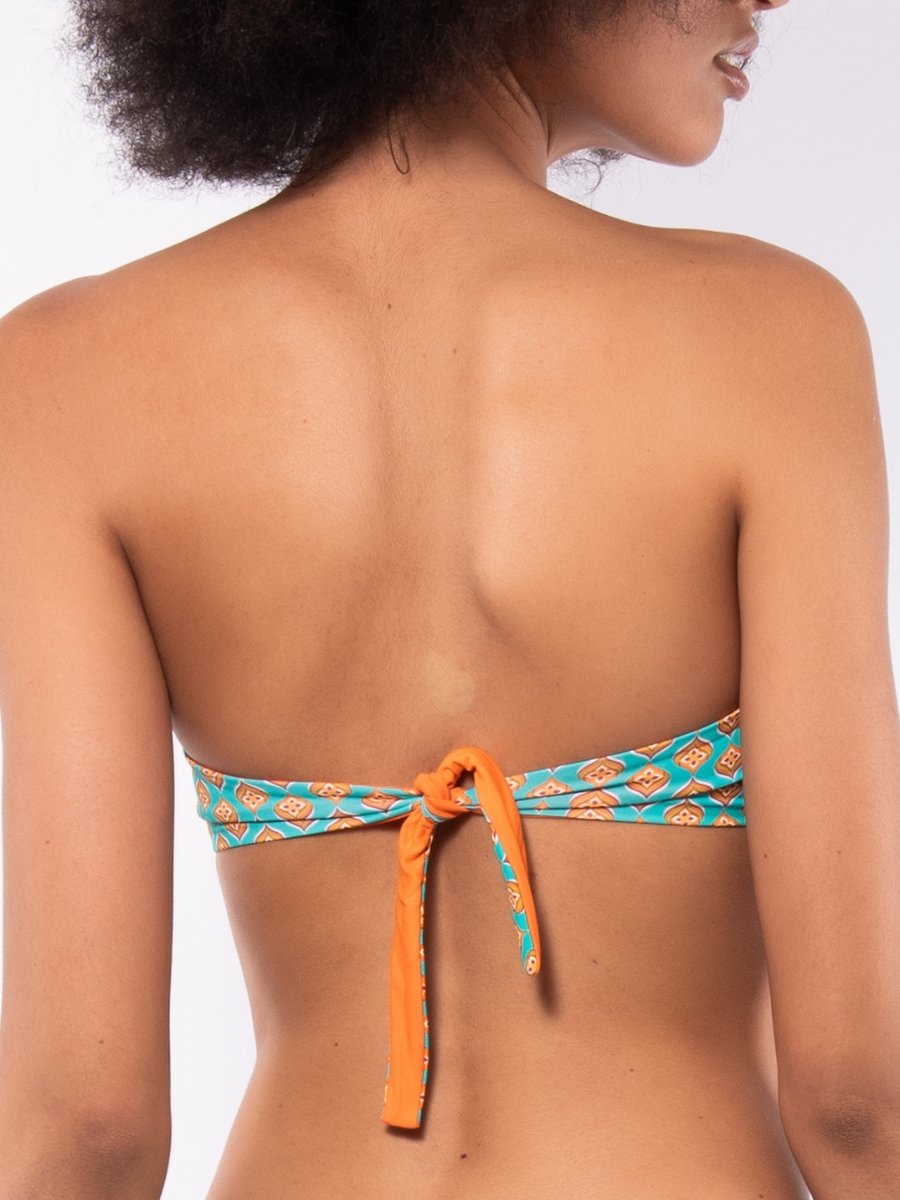 Fascia coppe estraibili + Slip coulisse Verdissima Bikini Fascia