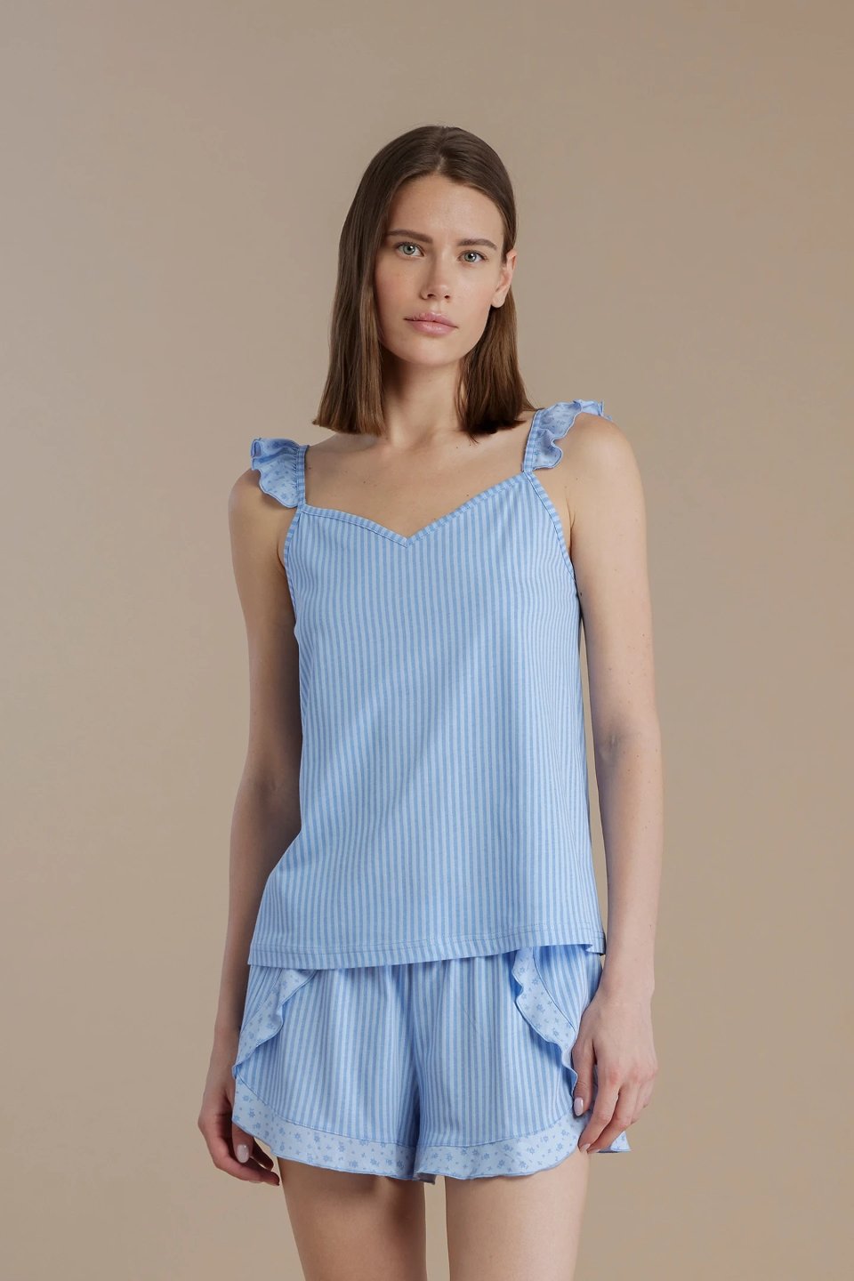 Pigiama Donna Cotone Bretellina Noi Di Notte