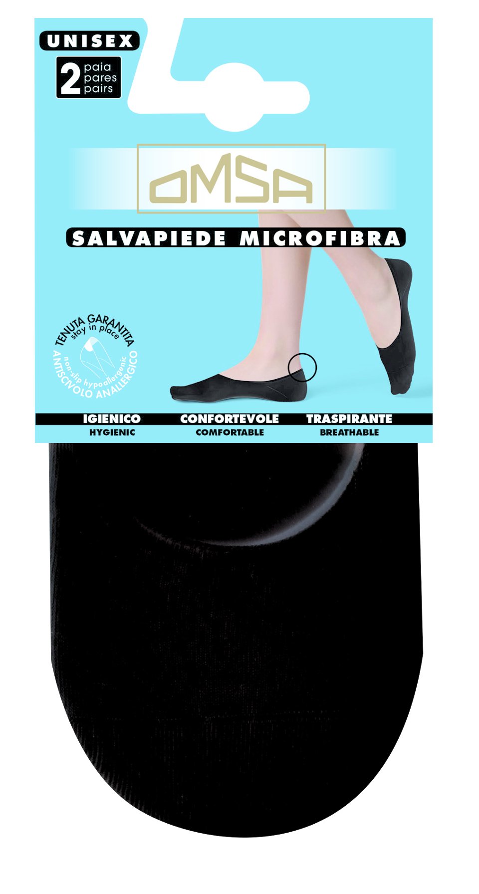 SALVAIEDE MICROFIBA 2P Omsa salvapiede