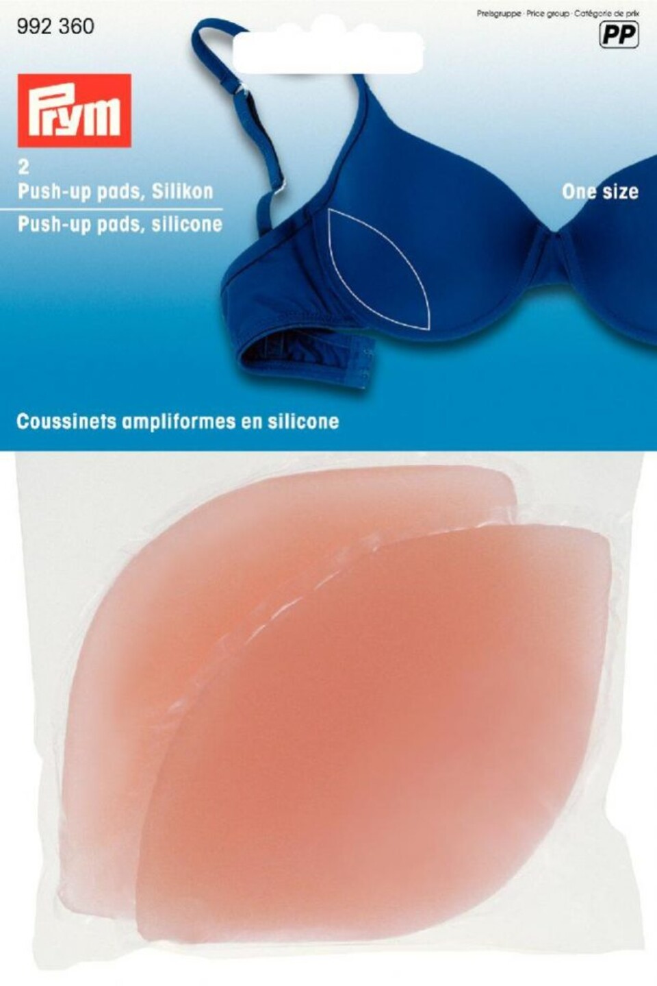 Rinforzi push-up in silicone misura unica nudo Prym rinforzi push-up