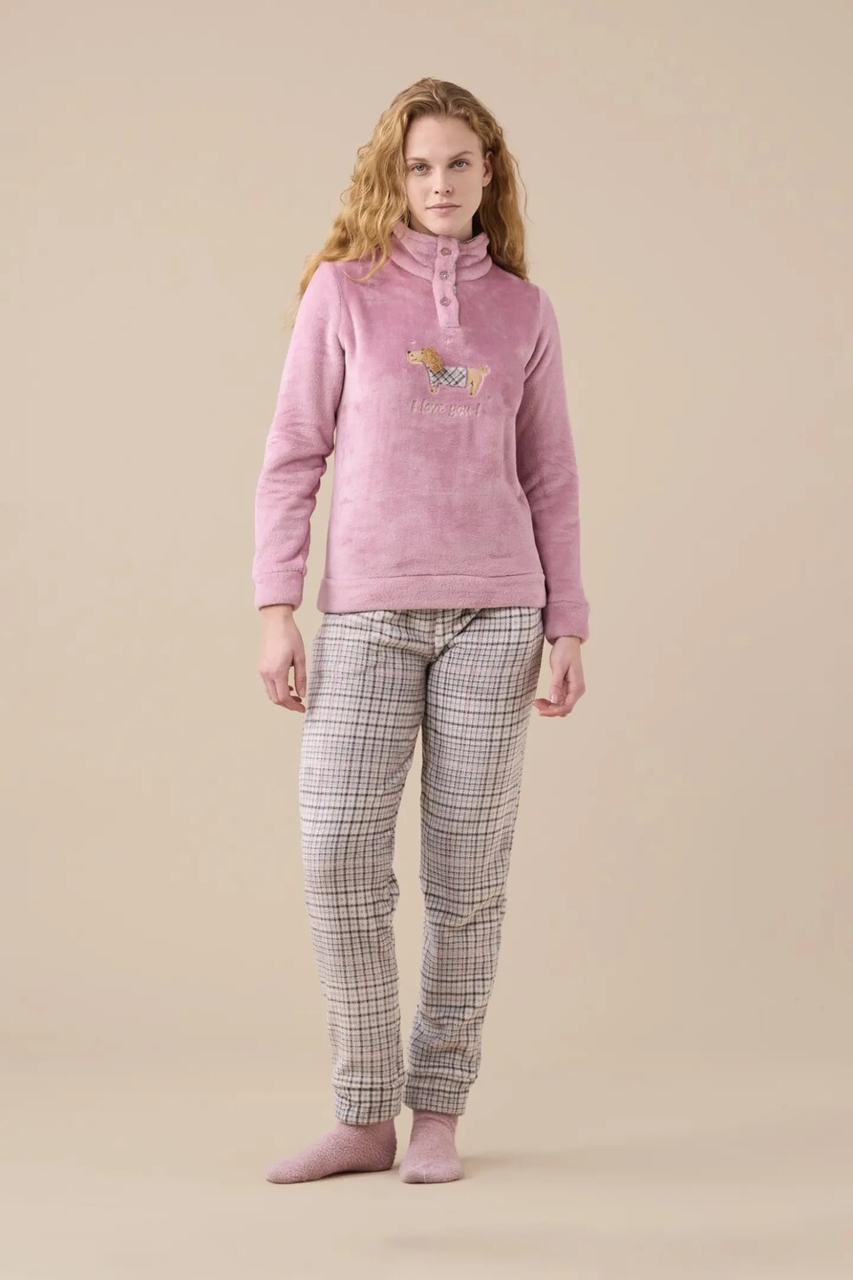 Pigiama Donna Coral Fleece Noi Di Notte pigiama donna