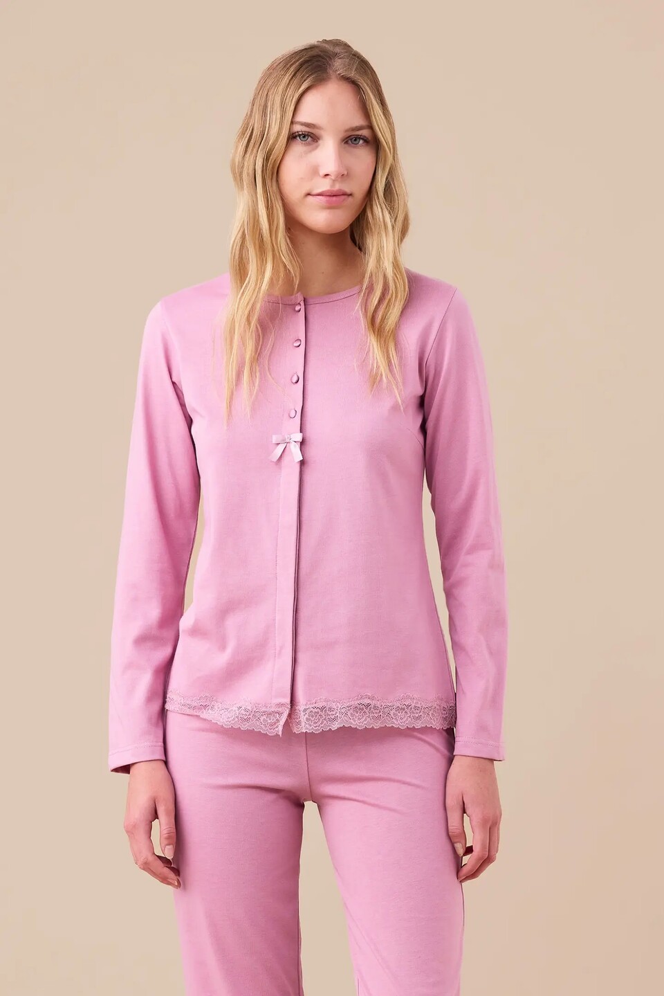 Pigiama Donna Plus Jersey Noi Di Notte pigiama donna aperto