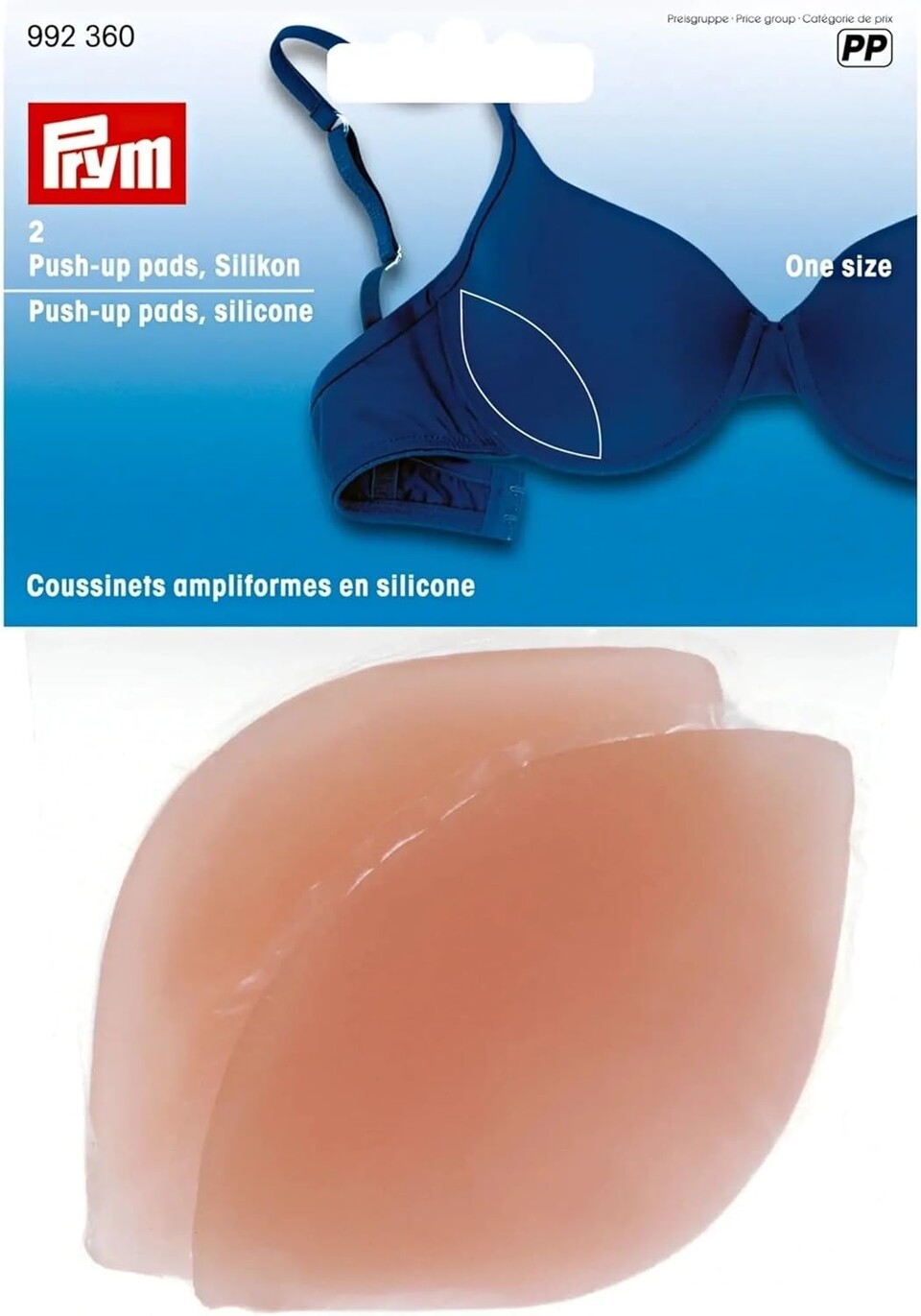 Rinforzi push-up in silicone misura unica nudo Prym rinforzi push-up