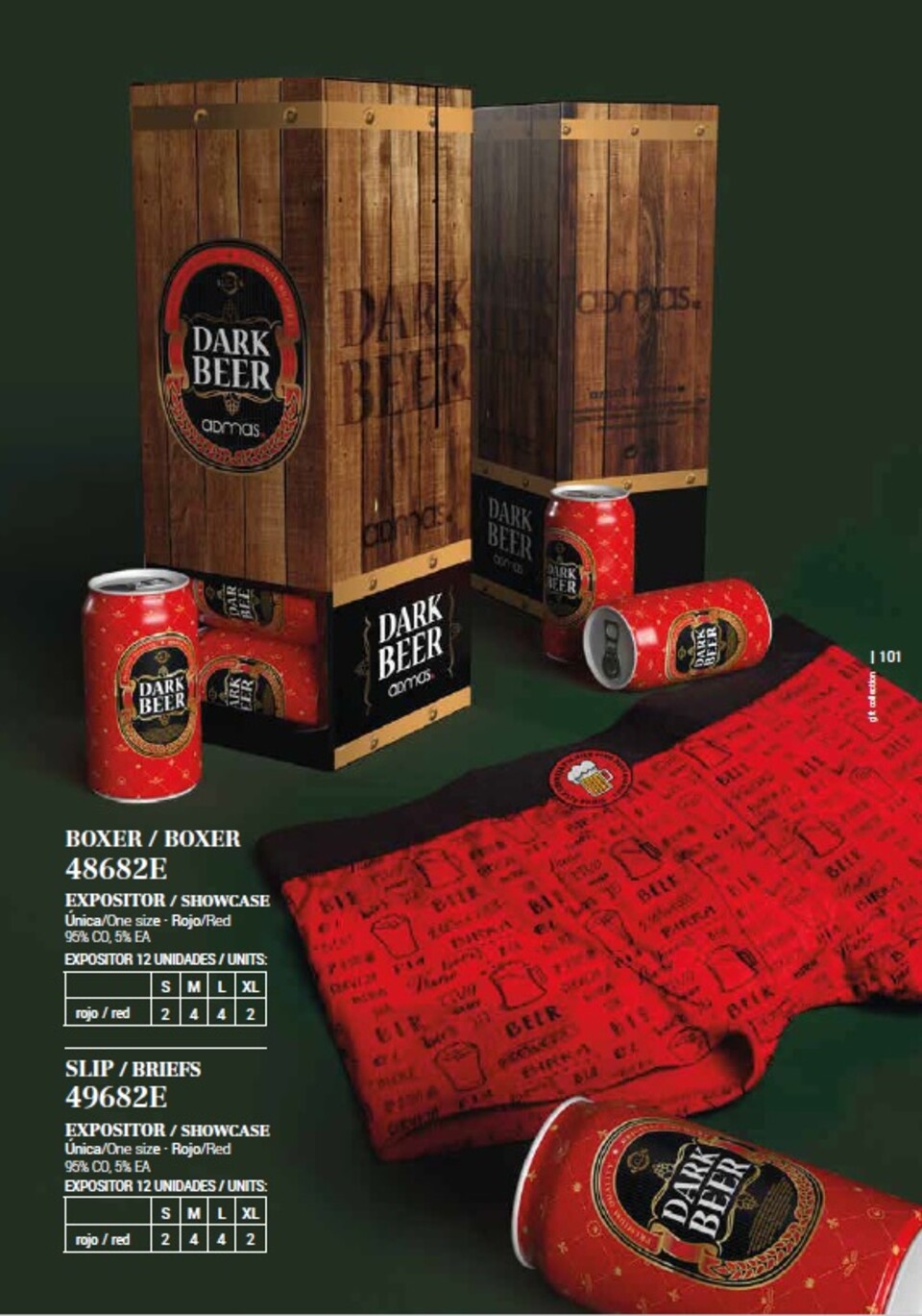 Boxer Uomo  Birra Admas