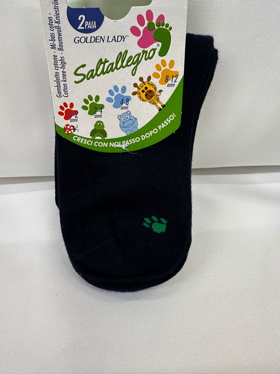 CALZ. COTONE SEGNATAGLIA 2 PZ Saltallegro calze bimbo