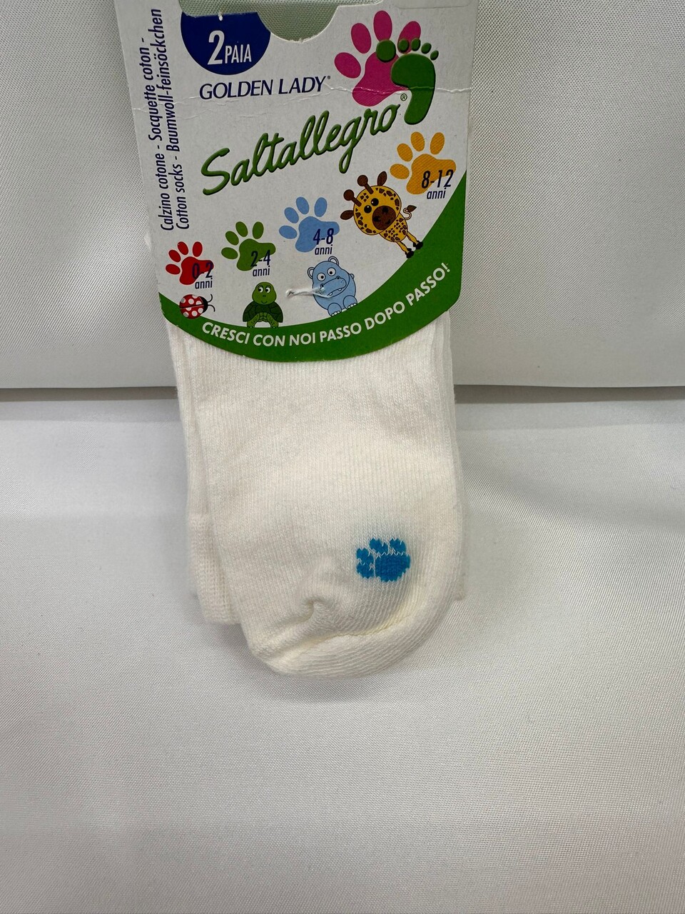 CALZ. COTONE SEGNATAGLIA 2 PZ Saltallegro calze bimbo