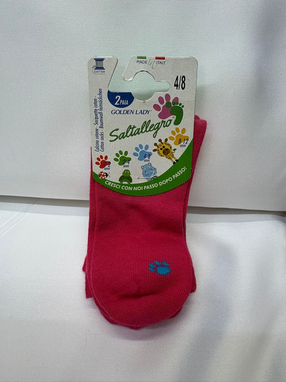 CALZ. COTONE SEGNATAGLIA 2 PZ Saltallegro calze bimbo