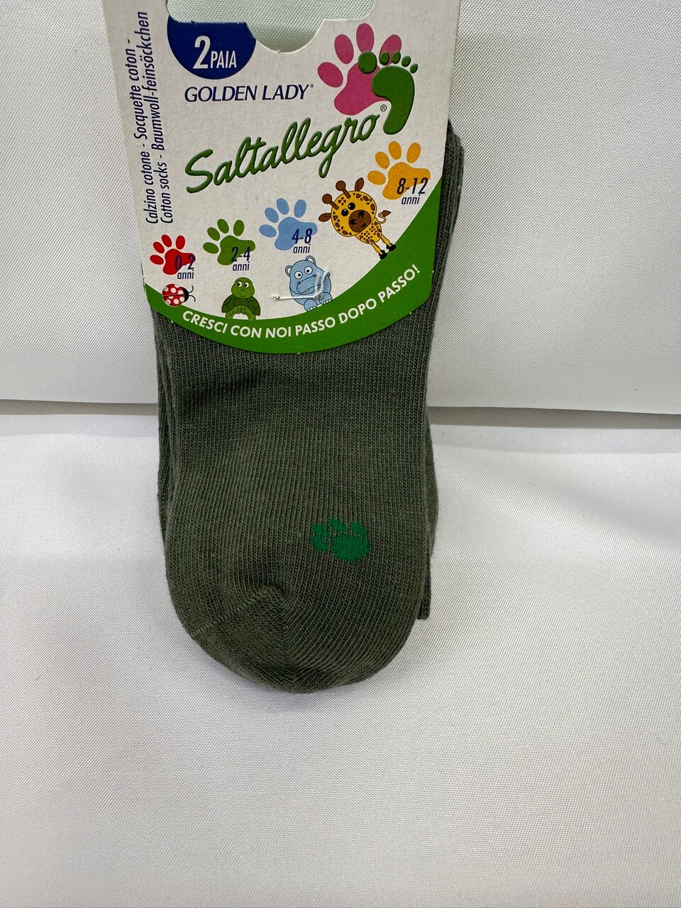 CALZ. COTONE SEGNATAGLIA 2 PZ Saltallegro calze bimbo