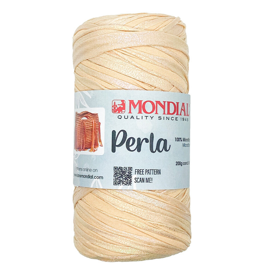 Gomitolo di fettuccia in microfibra lurex, 200gr Mondial fettuccia borse