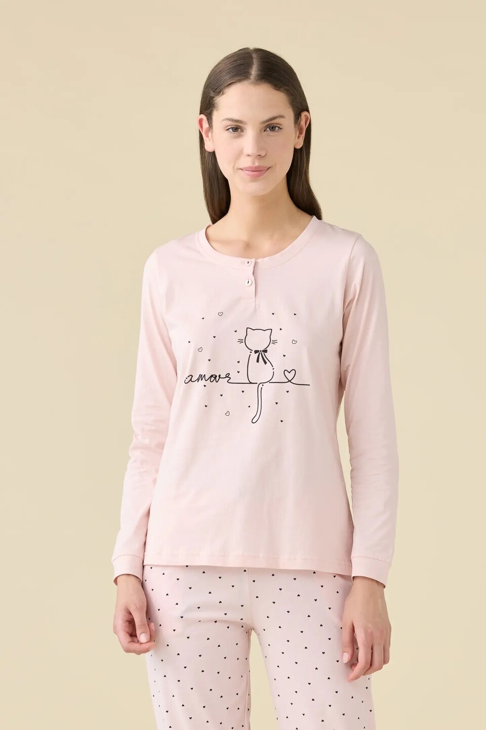 Pigiama Donna Cotone Noi Di Notte Pigiama Manica Lunga