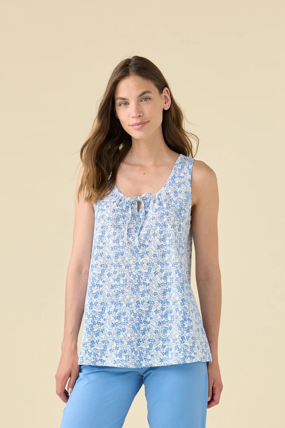 Pigiama Donna Cotone Noi Di Notte Pigiama Spalla Larga