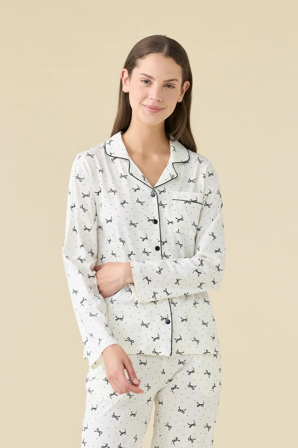 Pigiama Donna Cotone Noi Di Notte pigiama donna aperto