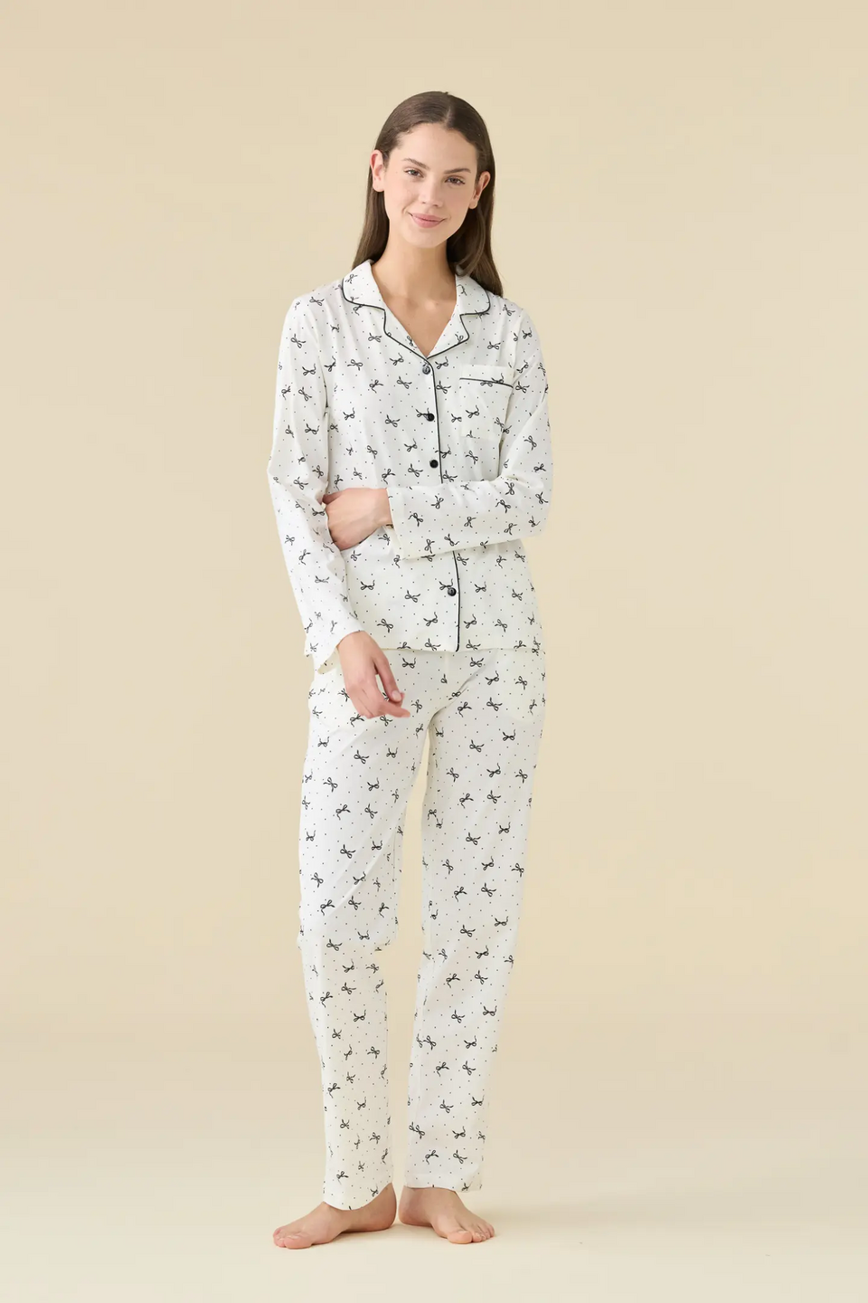 Pigiama Donna Cotone Noi Di Notte pigiama donna aperto