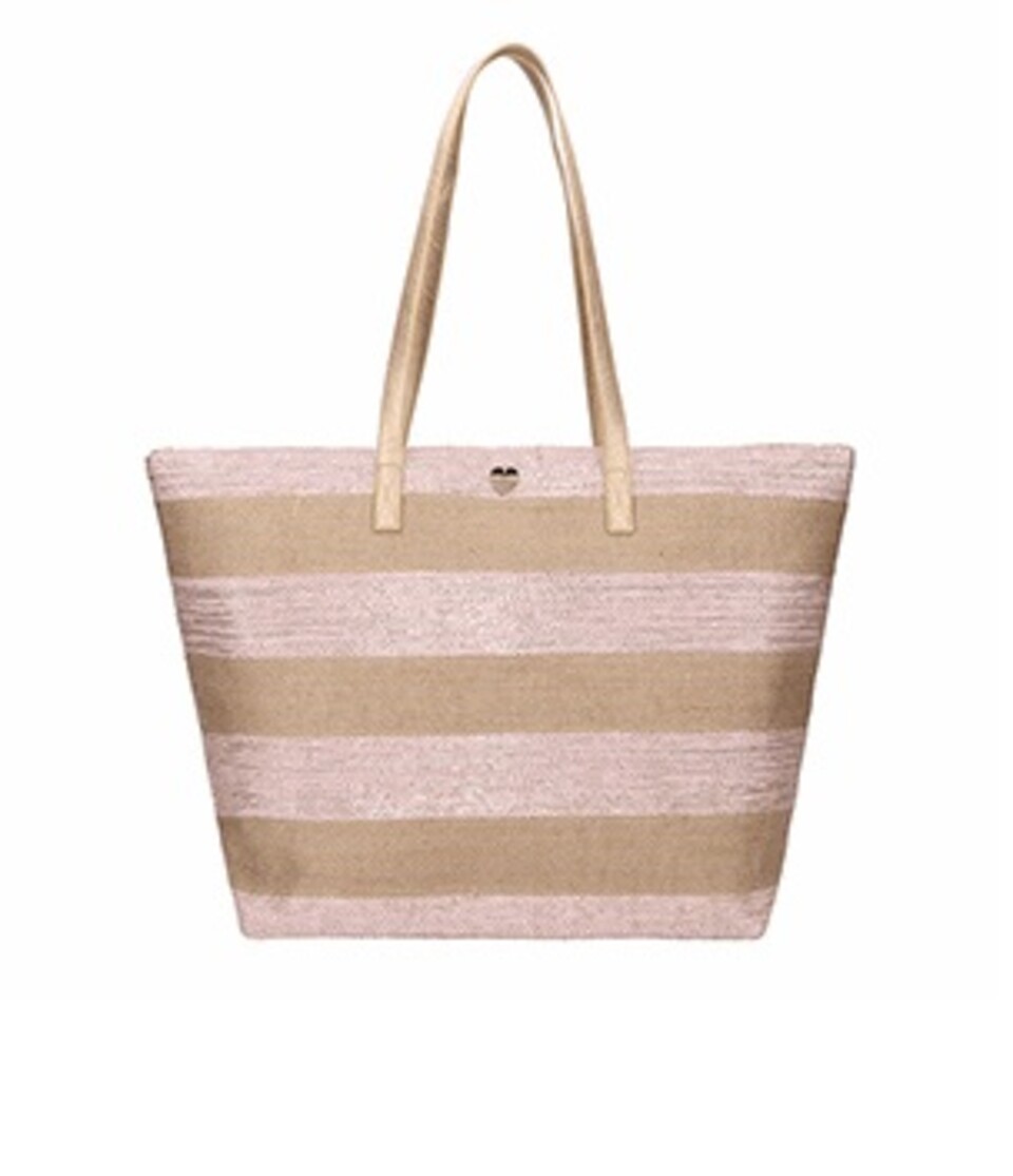 BORSA IN JUTA CON RIGA LUREX 53X35X15 CM Mirage Borsa