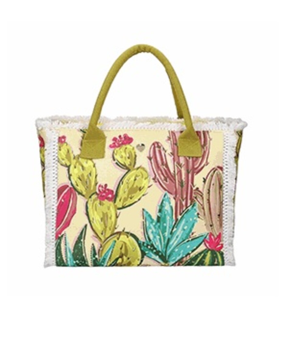 BORSA TESSUTO CON FRANGIA E STAMPA DIGITALE FANTASIA
36X18X31 CM Mirage