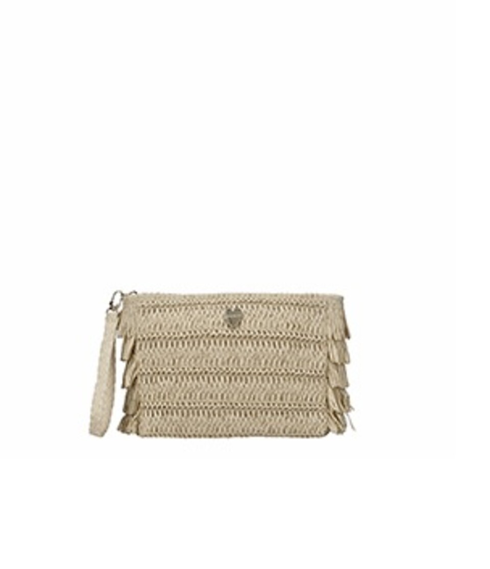 POCHETTE CARTA TESSILE CON FRANGE 27 X 8 X 18 Mirage