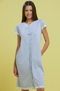 CAMICIA DA NOTTE DONNA ARIANNA AP.MANICA CORTA COTONE Noi Di Notte