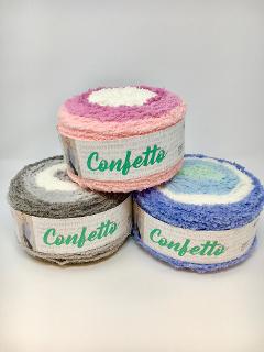 CONFETTO 200G 100% Microfibra Mondial lana confetto