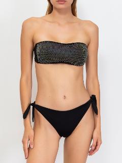 Bikini Fascia con Coppe Imbottite e Slip Annodato Verdissima Bikini Fascia