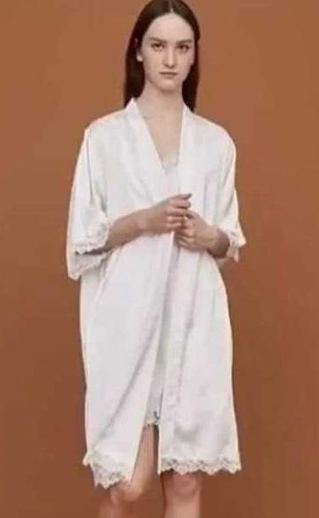 COMPLETO DONNA CAMICIA DA NOTTE BRETELLINA/ VESTAGLIA KIMONO MANICA 3/4 Noi Di Notte camicia da notte bretellina/ vestaglia kimono manica 3/4