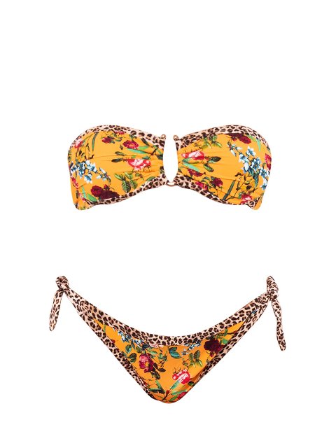 Fascia coppe estraibili + Slip annodato Verdissima Bikini Fascia
