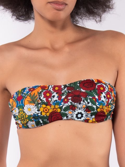 Fascia con coppa estraibile + Slip coulisse Verdissima Bikini Fascia