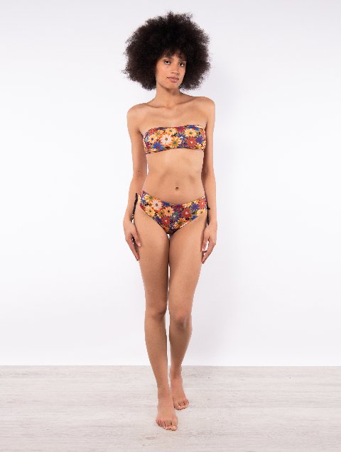 Fascia coppe estraibili + Slip laccetti Verdissima Bikini Fascia
