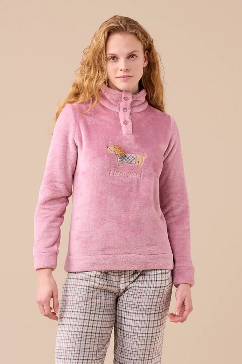 Pigiama Donna Coral Fleece Noi Di Notte pigiama donna