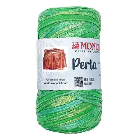 Gomitolo di fettuccia in microfibra lurex, 200gr Mondial fettuccia borse