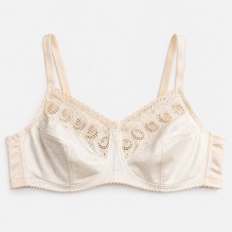 COMFORT REGGISENO COPPA MORBIDA IN COTONE RICAMATO (Nr) Playtex