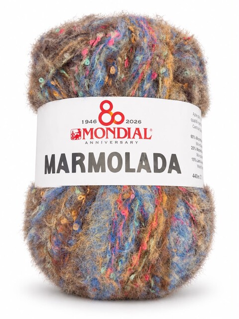 MARMOLADA 60% Microfibra PL 25% Microfibra PC 15% Lana Mondial filato